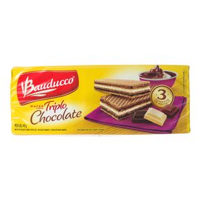 Biscoito Wafer Triplo Chocolate Bauducco 140g