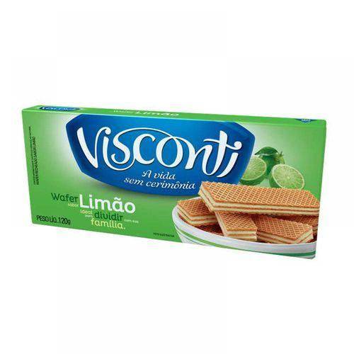 Biscoito Wafer Visconti 120gr Pc Limao