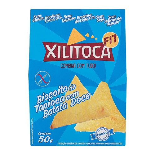 Biscoito Xilitoca Fit Tapioca com Batata Doce 50g