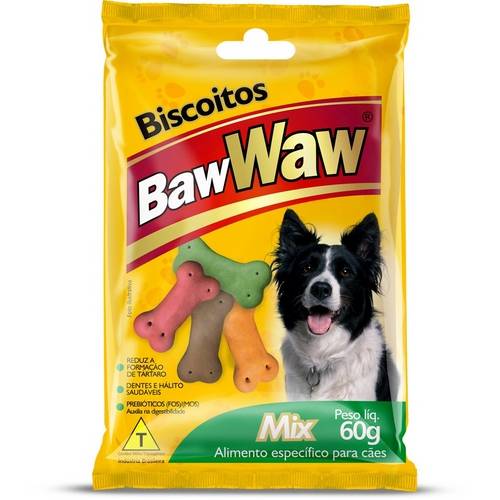 Biscoitos para Cães Mini Baw Waw - 60 G