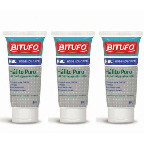 Bitufo Clinical Hálito Puro Creme Dental 50g (kit C/03)