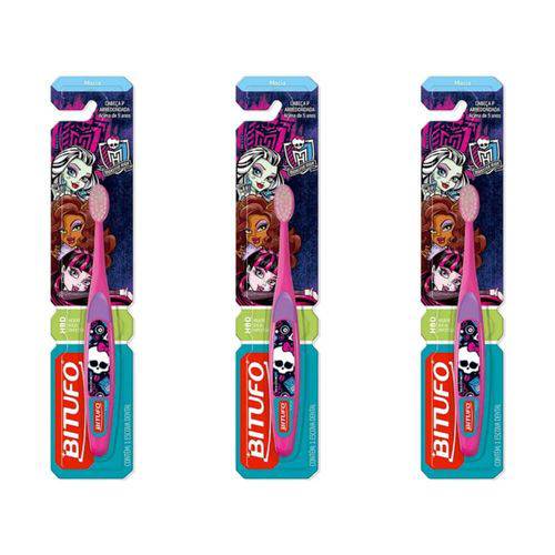 Bitufo Monster High Escova Dental Macia (kit C/03)