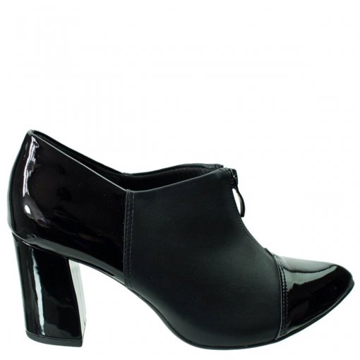 Bizz Store - Ankle Boot Feminina Piccadilly Salto Grosso
