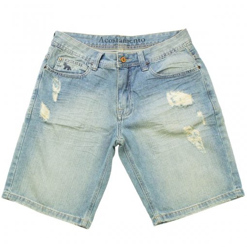 Bizz Store - Bermuda Jeans Masculina Acostamento