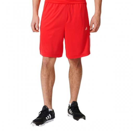 Bizz Store - Bermuda Masculina Adidas Base 3S Knit Vermelha