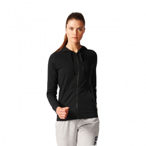 Bizz Store - Jaqueta Feminina Adidas Essentials Linear Moletom