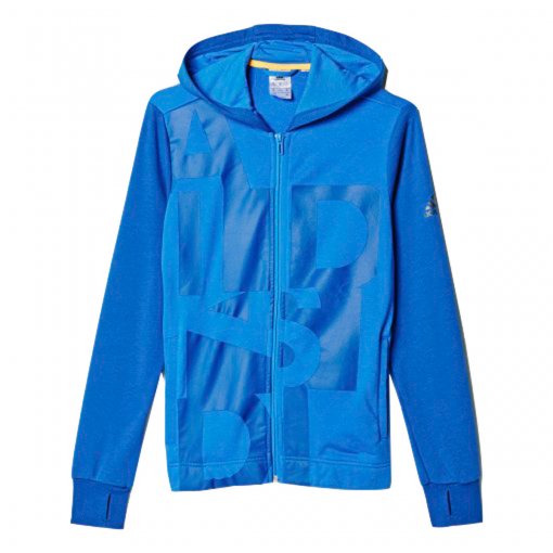 Bizz Store - Jaqueta Infantil Masculina Adidas YB LR Azul