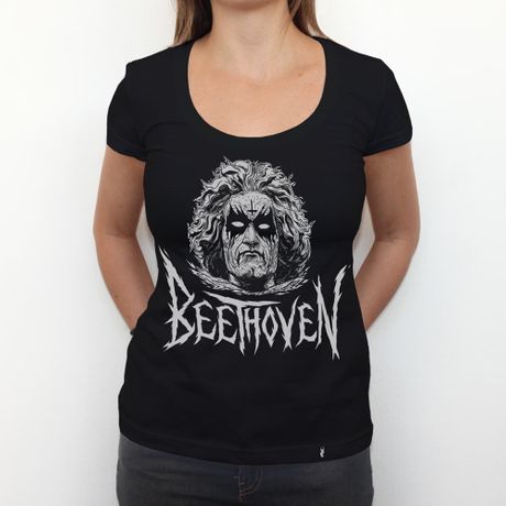 Black Beethoven - Camiseta Clássica Feminina