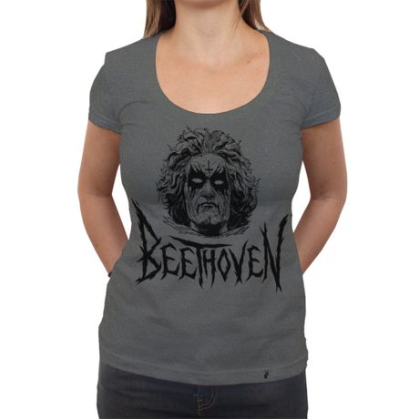 Black Beethoven - Camiseta Clássica Premium Feminina