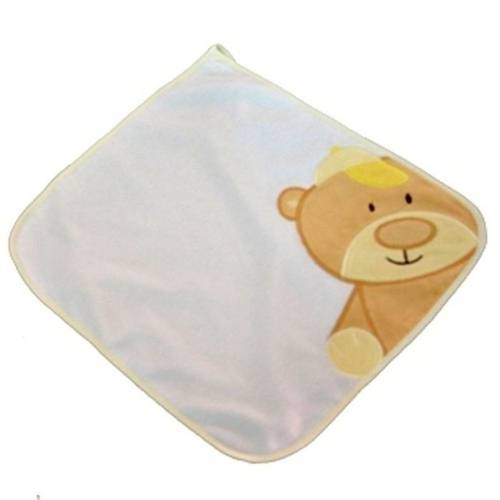 Blanket Cetim Aplique Urso Bege - Zip Toys