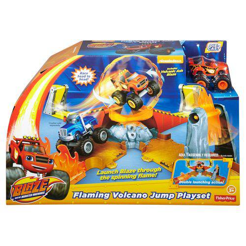 Blaze - Conjunto Vulcão em Chamas DGK85 - Fisher Price - Mattel