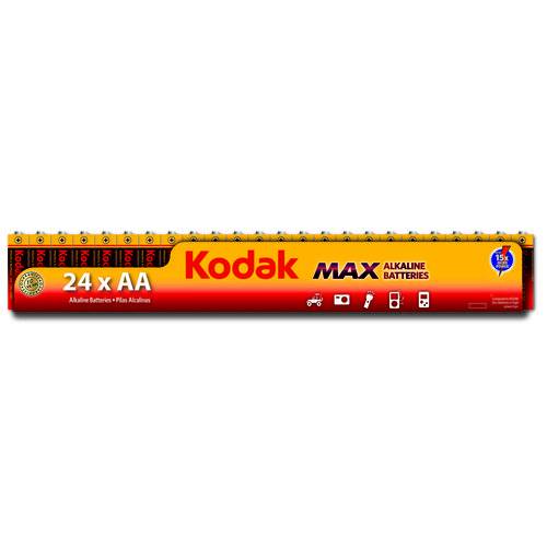 Blister de 24 Pilhas Kodak Max Alcalinas Aa Longa Duração