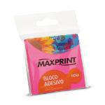 Bloco Adesivo Médio Rosa Neon Maxprint (1 Bloco 100 Folhas - 76 Mm X 76 Mm)