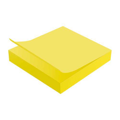 Bloco Adesivo Tili Notes 76x76mm 100 Folhas Amarelo Neon - Tilibra
