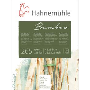 Bloco Aquarela Bamboo 265 G/m² 45 X 56 Cm com 25 Folhas Hahnemuhle