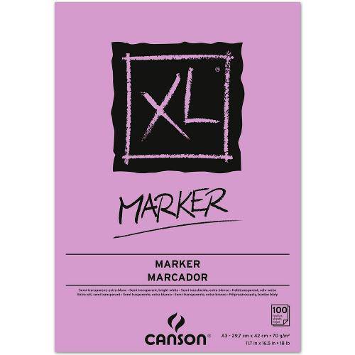 Bloco Canson Xl® Marker 70g/M² A3 29,7 X 42 Cm com 100 Folhas – 200297237