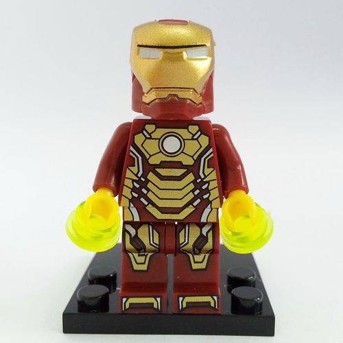 Bloco de Montar Homem de Ferro Iron Man Vingadores Avengers Compatível LEGO