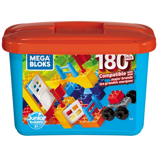 Bloco de Montar - Mega Bloks - Mega Construx - Junior Builders - 180 Pecas MATTEL