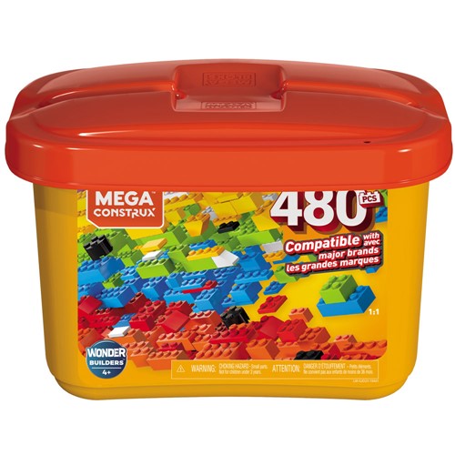 Bloco de Montar - Mega Bloks - Mega Construx - Wonder Builders - 480 Pecas MATTEL