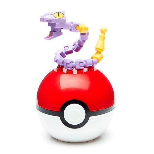 Bloco de Montar - Mega Construx - Pokémon - Pokebola - Ekans - Mattel