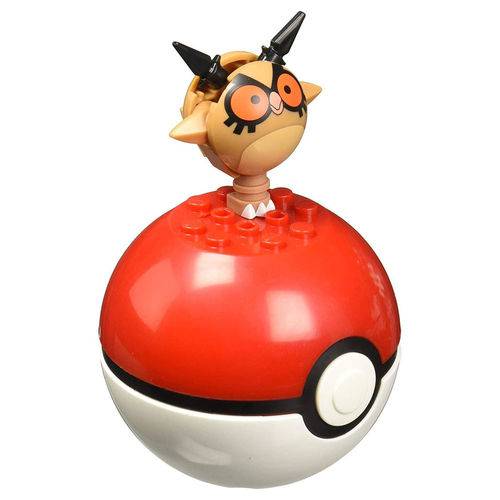 Bloco de Montar - Mega Construx - Pokémon - Pokebola - Hoothoot - Mattel