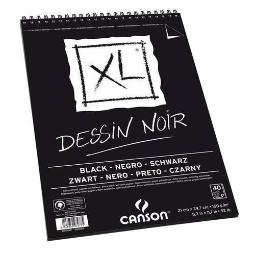 Bloco Dessin Noir Canson Xl 150 G A3 040 Fls 60039087