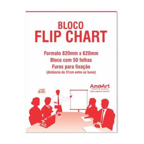 Bloco Flip Chart - 82x62cm - 1 Unid.