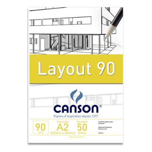 Bloco Layout Canson A2 90g/m² Canson