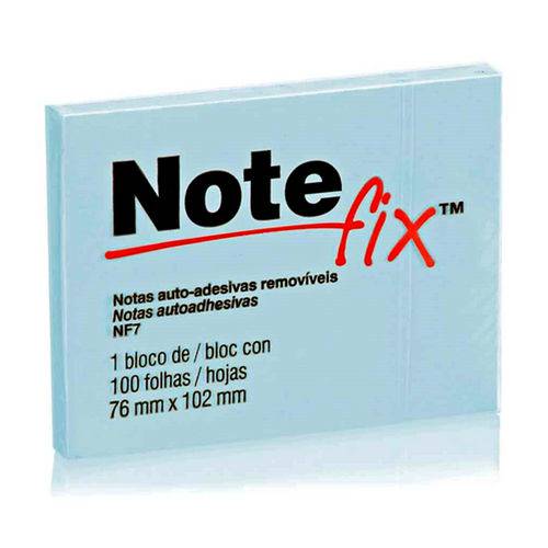 Bloco Note Fix 76x102 Azul 100 Folhas - 3m
