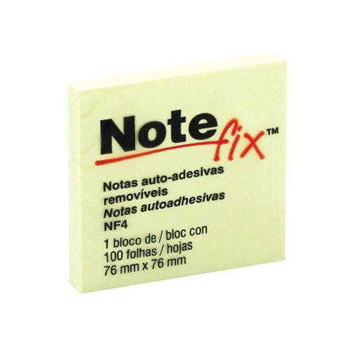 Bloco Note Fix 76x76 Amarelo 100 Folhas - 3m