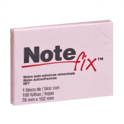 Bloco Note Fix Nf7 100 Folhas 76x102mm Rosa Hb00416107 3m