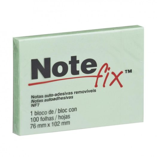 Bloco Note Fix Nf7 100 Folhas 76x102mm Verde Hb00416099 3m