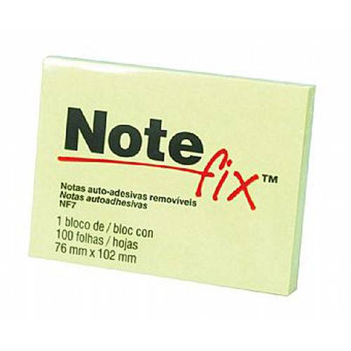 Bloco Notefix Nf7 76x102 Amarelo 100 Folhas 3m