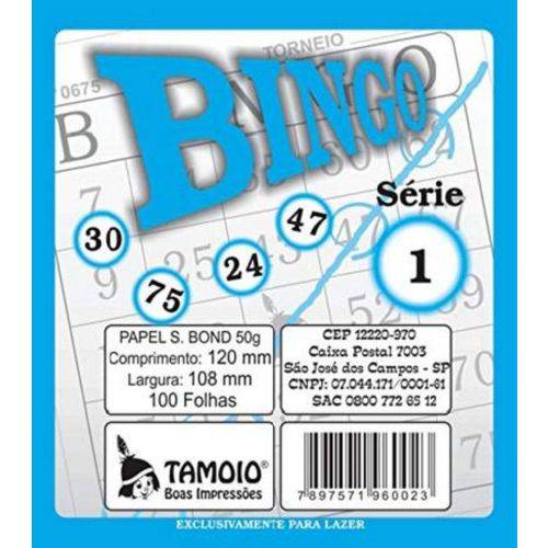Bloco para Bingo com 100 Folhas Azul 6002 Tamoio