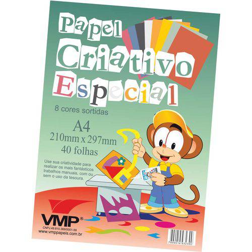 Bloco para Educacao Artistica Especial A-4 8cores 40f.6og V.m.p. Pacote