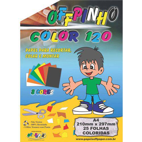 Bloco para Educacao Artistica Offpinho Color A4 120g 25fls. Off Paper Pacote