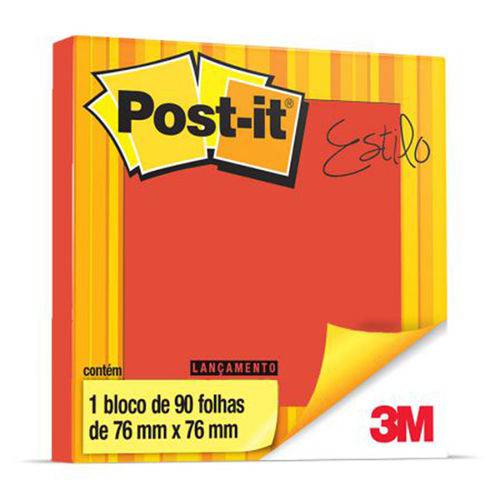 Bloco Post-it 654 76x76 Telha 90 Folhas 3m