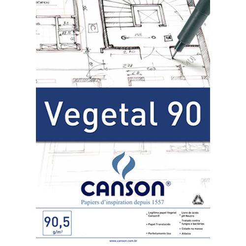 Bloco Vegetal 92,5 G/m² Técnico A-3 29,7 X 42,0 com 50 Folhas Canson