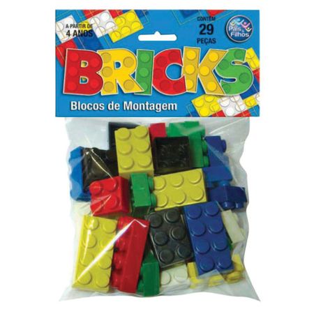 Blocos de Montagem 29 Peças Bricks - Pais e Filhos