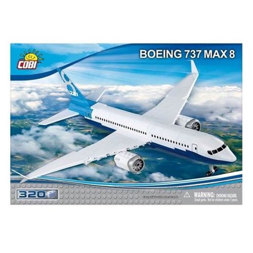 Blocos de Montar Avião Boeing 737 Max 8 - 320 Peças - Cobi
