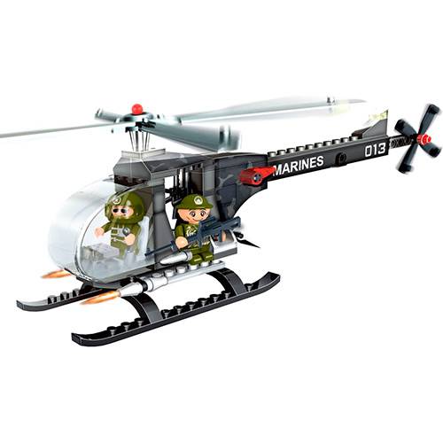 Blocos de Montar Banbao Força Tática Helicóptero M2 - 90 Peças