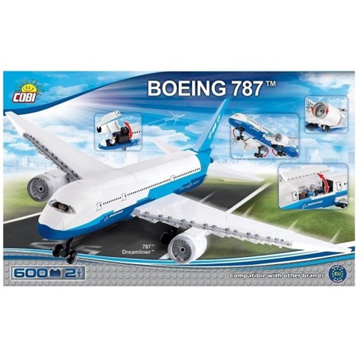 Blocos de Montar Boeing 787 Dreamliner 600 Peças 1:110 Cobi