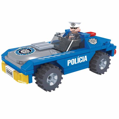 Blocos de Montar Click It Carro Policial 98 Peças Play Cis 21024