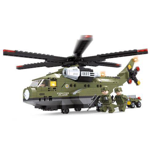 Blocos de Montar LEGO Helicóptero Exército 452 Peças - Bee Blocks