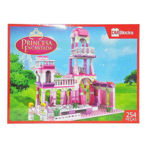 Blocos de Montar Princesa Encantada 254 Peças - Dm Toys