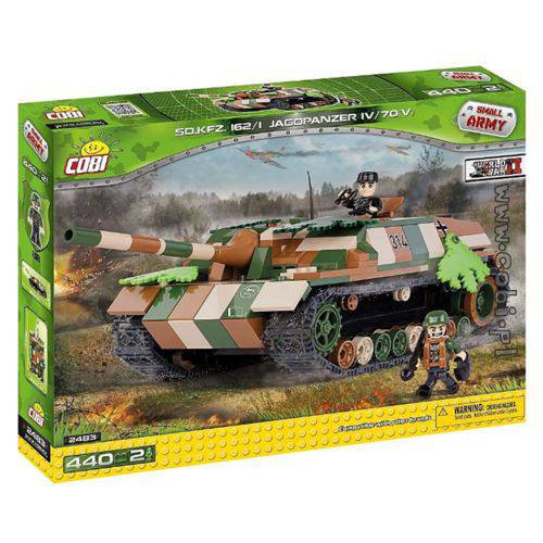 Blocos de Montar Tanque Alemão Jagdpanzer IV 70V - 440 Peças - Cobi