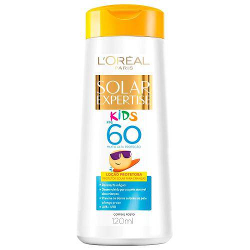 Bloqueador Solar L'oréal Paris Expertise Kids Fps 60 120ml