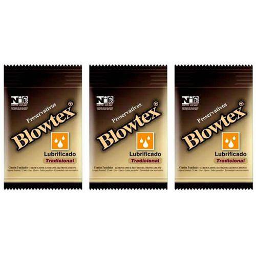 Blowtex Preservativo Clássico Lubrificante Sachê C/3 (kit C/03)