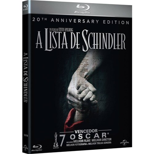 Blu-Ray a Lista de Schindler
