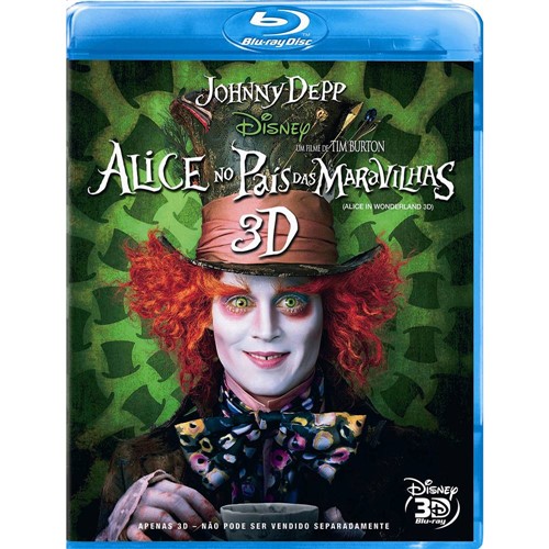 Blu-ray Alice no País das Maravilhas - 3D
